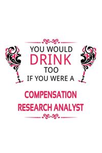 You Would Drink Too If You Were A Compensation Research Analyst