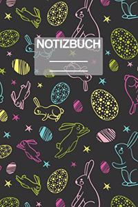 Notizbuch A5 Muster Hase Hasen Oster