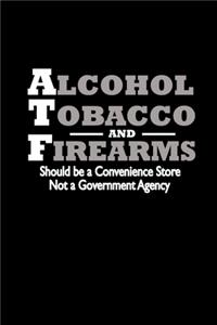 Alcohol Tobacco and Firearms. Should be a convenience store. Not a Government Agency