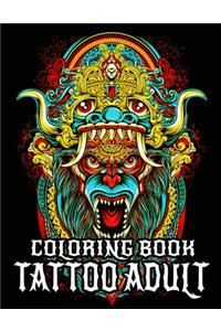 Tattoo Adult Coloring Book