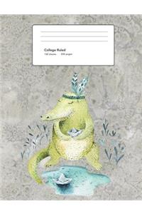 Alligator Composition Book College Ruled