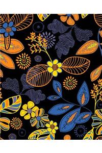 Retro Flower Leaf Notebook