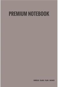 Premium Notebook - Unruled / Blank / Plain / Unlined