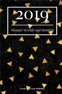 2019 Planner Weekly and Monthly: Weekly Calendar and Notes 2019 Professional Planner 6x9 Task Planner and Organizer