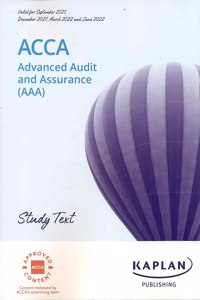 ADVANCED AUDIT AND ASSURANCE  STUDY TEXT