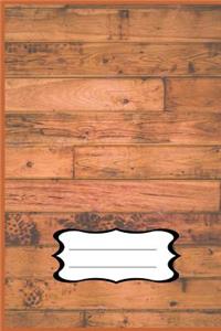 Wood Designed Composition Notebook