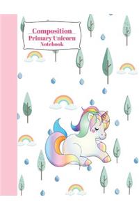 Composition Primary Unicorn Notebook