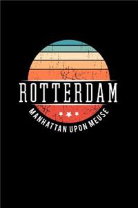 Rotterdam Manhattan Upon Meuse: Vintage City Trip Souvenir Blank Journal Notebook