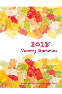 2018 Yummy Gummies 18 Month 2017-2018 Academic Year Monthly Planner