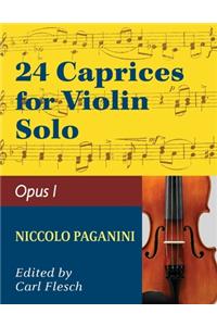 Paganini: 24 Caprices, Op. 1 - Violin solo