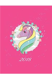 2018 Planner Weekly and Monthly Unicorn