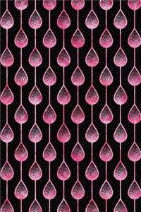 Bullet Journal Notebook Teardrops Pattern 9