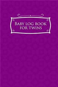 Baby Log Book for Twins