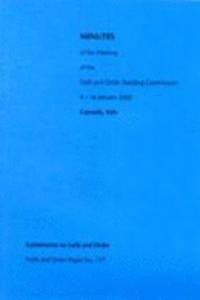 Faith and Order Minutes F&o Paper No.191 Gazzada Italy