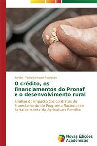 O crédito, os financiamentos do Pronaf e o desenvolvimento rural