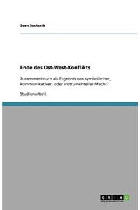 Ende Des Ost-West-Konflikts