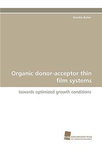 Organic Donor-Acceptor Thin Film Systems