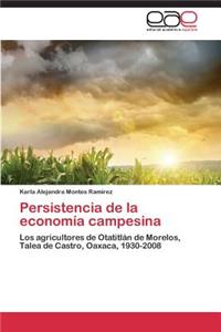 Persistencia de la economía campesina