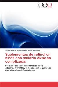 Suplementos de retinol en niños con malaria vivax no complicada