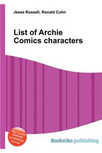 List of Archie Comics Characters