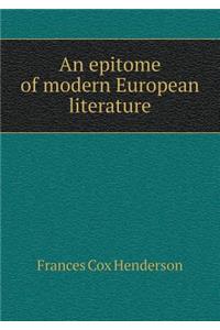An epitome of modern European literature