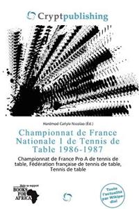 Championnat de France Nationale 1 de Tennis de Table 1986-1987