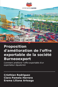 Proposition d'amélioration de l'offre exportable de la société Burneoexport