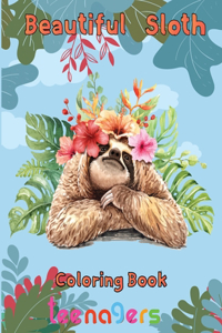 Beautiful Sloth Coloring book teenagers