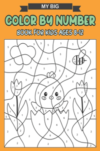 My Big Color By Number Book For Kids Ages 8-12