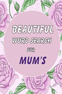 Beautiful Word Search for Mum's