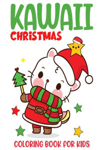Kawaii Christmas Coloring Book for Kids
