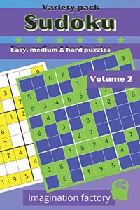 Sudoku variety pack. Easy, medium & hard