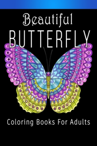 Beautiful Butterfly Coloring Book For Adults