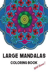 Large Mandalas coloring book