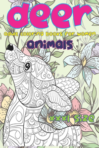 Adult Coloring Books for Women XXXL size - Animals - Deer