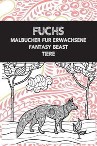 Malbücher für Erwachsene - Tiere - Fantasy Beast - Fuchs