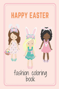 Happy Easter fashion coloring book