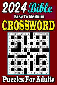 2024 Easy To Medium Bible Crossword Puzzle For Adults