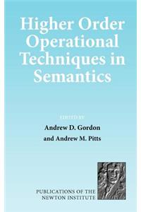 Higher Order Operational Techniques in Semantics