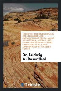 Die Mischna, Aufbau Und Quellenscheidung