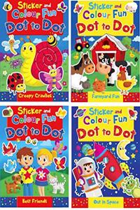 Sticker Colour Dot To Dot:creepy Crawlies (sf21