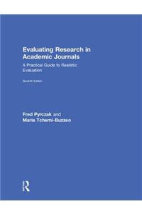 Evaluating Research in Academic Journals