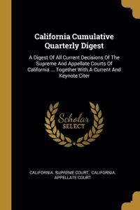 California Cumulative Quarterly Digest