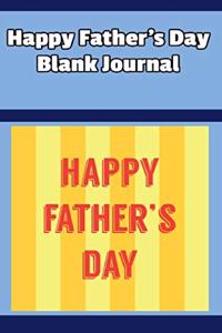 Happy Father's Day Blank Journal