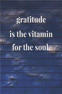 Gratitude Is The Vitamin For The Soul