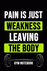 Pain Is Just Weakness Leaving The Body