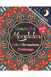Wonderful Mandalas 4 - Nachtausgabe - Malbuch für Erwachsene