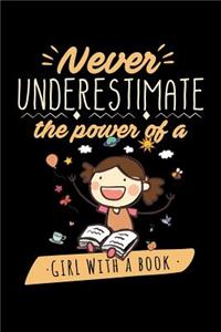 Never Underestimate The Power Of A Girl With A Book