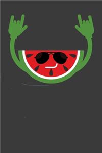 Wassermelone mit Sonnenbrille