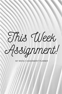 This Week Assignment!
